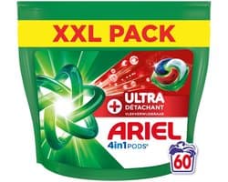 Ariel 4in1 Wasmiddel Pods Ultra Vlekverwijderaar - 2 x 60 stuks - Voordeelverpakking