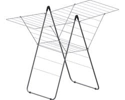 Mammoet - Droogrek - Met vleugels - 23 m drooglengte - Grijs - Staal - Inklapbaar - Wasrek — afbeelding 1