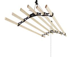Droogrek Ophangbaar - Zwart - 1.2 meter - plafond wasrek