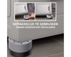 4 Vibratiedempers - Geluiddemping voor wasmachines - Eenvoudig te installeren