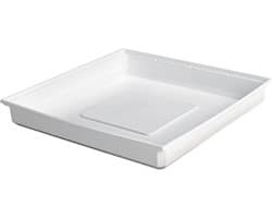 Sencys Wasmachine Lekbak - 70x70x10cm - Wit