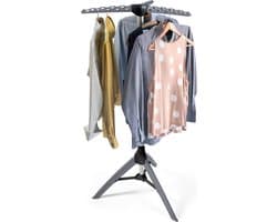 Tatkraft® PINE Inklapbaar Droogrek 42 kleding hangers - Droogtoren - Wasrek - Droogrek Hangend - Wasrek Inklapbaar - Droogmolen - Opvouwbaar Staand Kleding Droogrek - Wasdroogrek - Droogrekken - Wasrek Staand - Voor Badkamer/Balkon/Binnen/Buiten — afbeelding 1