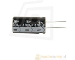 4700uF 16V Condensator 13x25