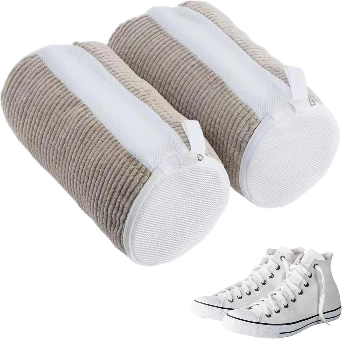 Waszak met ritssluiting voor schoenen - Schoenen waszak voor wasmachine met schoenennet — afbeelding 1