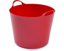 Whitefurze Flexibele emmer - 26 liter - Kunststof - Rood - 38 x 41 x 35 cm
