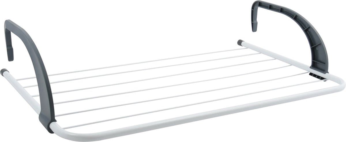 MSV Inklapbaar klein wasgoedrekje/droogrek - 5 meter waslijn - Ophangbaar - 36 x 60 cm - radiator/deur — afbeelding 1