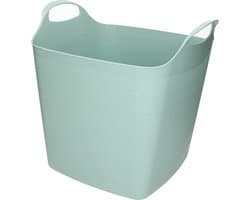 Flexibele kuip - 25L - kunststof - mint groen - emmer - wasmand