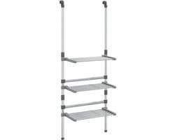 vidaXL - Droogrek - 3-laags - hangend - aluminium — afbeelding 1