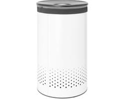 Brabantia Wasmand - met Deksel - 60 l - White / Dark Grey — afbeelding 1