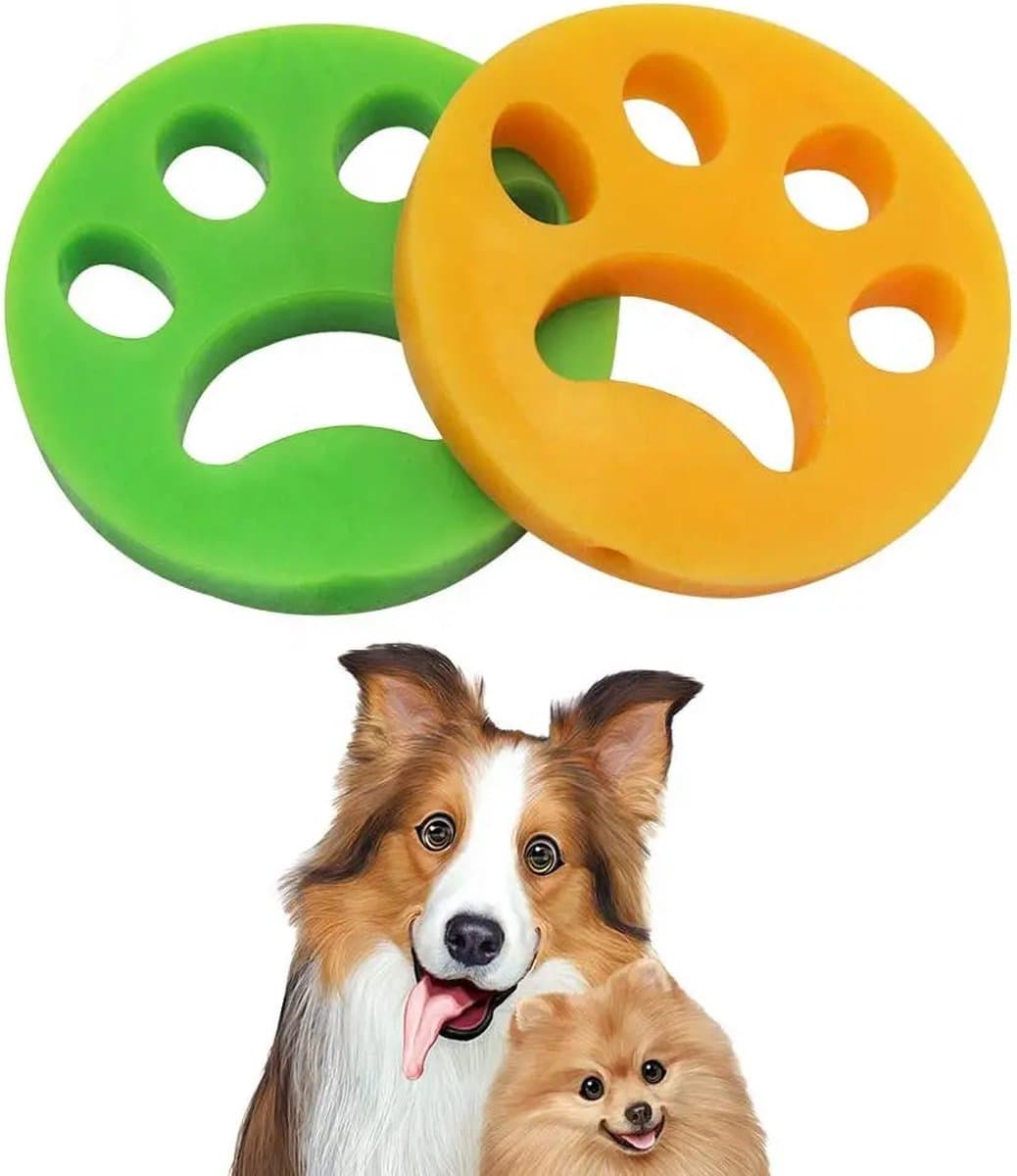 2 Stuks, Pet Hair Remover voor Wasserij Wasmachine Haarvanger, Mini Herbruikbare Hond Kat Plakkerig Huisdier Haar Verwijderaar Borstel Voor Waswasmachine. — afbeelding 1