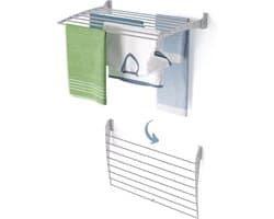 Foxydry Fold 82 cm DOWN - wasdroogrek wandmontage clicksysteem - neerwaartse sluiting - 82 x 50 x 10 cm