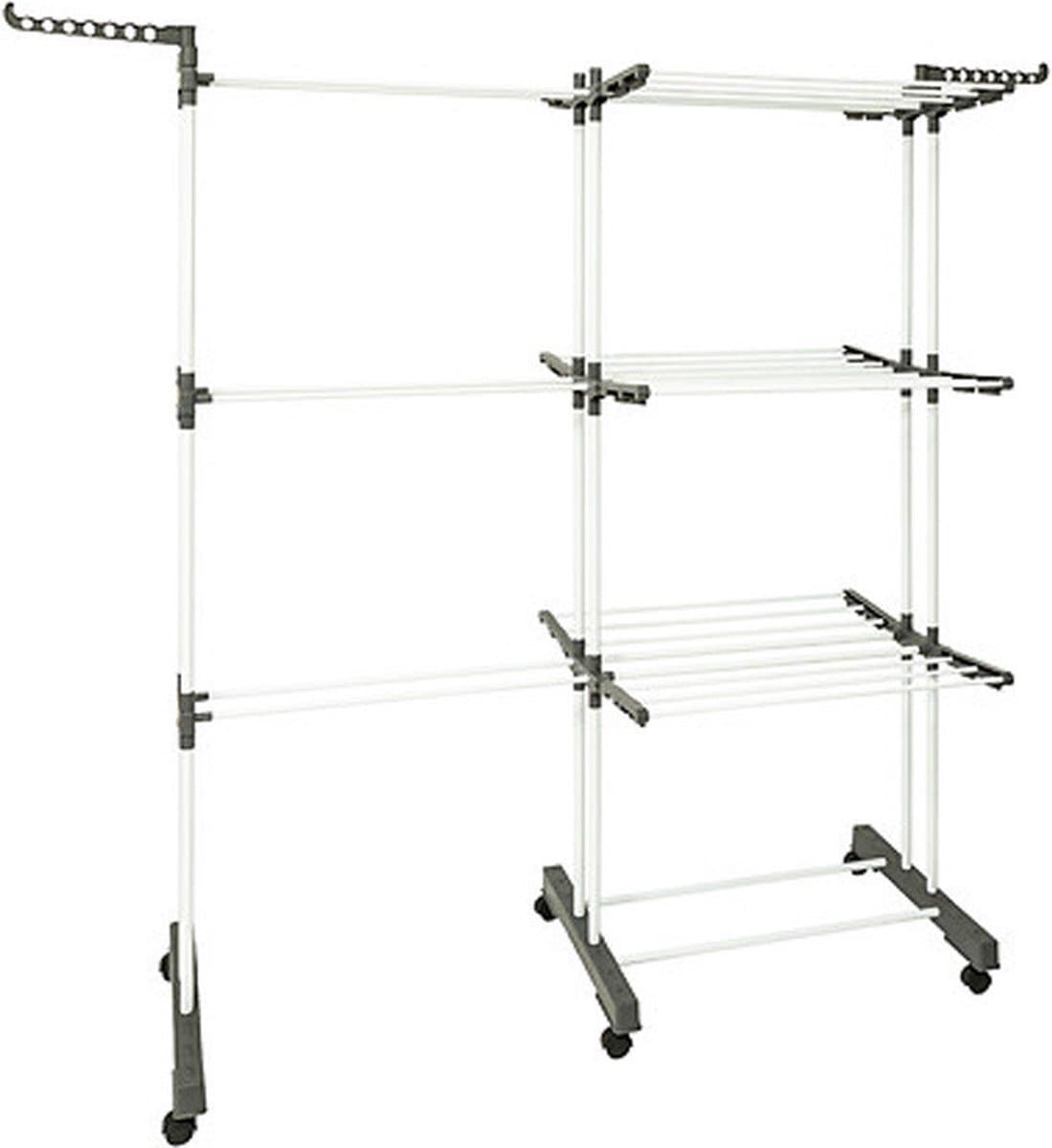 Five Wasrek/droogrek - wit - metaal - 140 x 53 x 170 cm - staand - kledingrek — afbeelding 1
