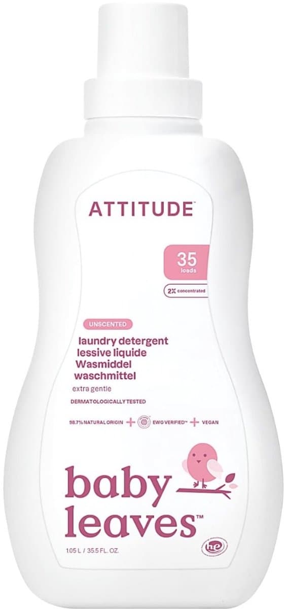 Attitude - Little Ones Baby Vloeibaar Wasmiddel Parfumvrij - 1050ml — afbeelding 1