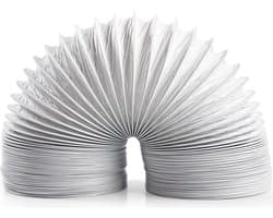 Nedis PVC Luchtafvoerslang - 127 mm - 6.00 m - Geschikt voor: Luchtventilatie / Wasdrogers - Wit — afbeelding 1