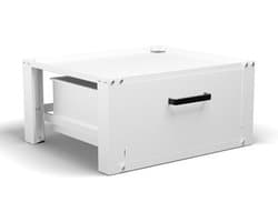 Bodo® - Wasmachine Verhoger - Kast - Ombouw met Lade - Wit - 63x54x31cm