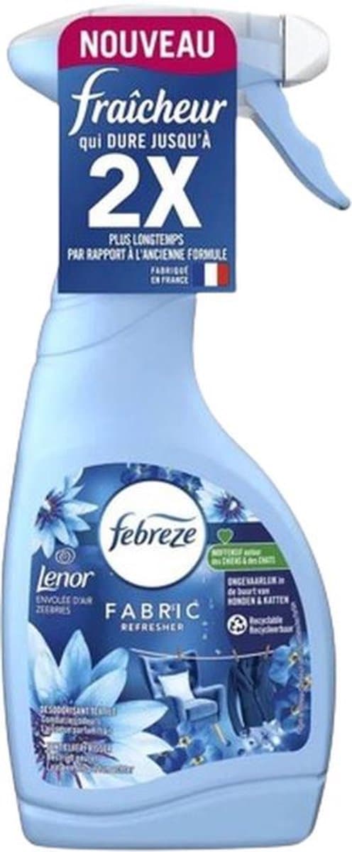 Lenor Febreze Textielverfrisser Spray - Zeebries | 1x 500ml | Verwijdert nare geuren — afbeelding 1