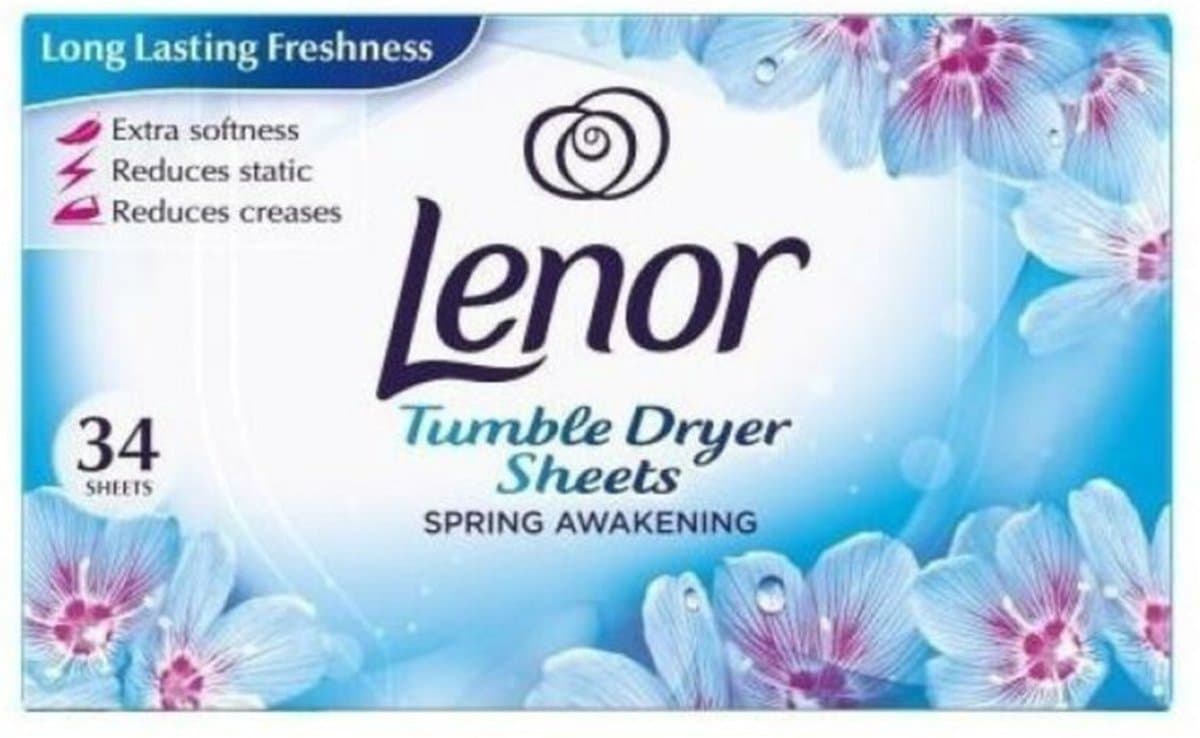 Lenor - Droogtrommeldoekjes - Spring Awakening - 12 x 34 doekjes - Voordeelverpakking — afbeelding 1