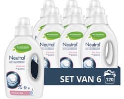 Neutral - Vloeibaar Wasmiddel - Kleur - Parfumvrij - 6 flessen - 120 Wasbeurten - Voordeelverpakking