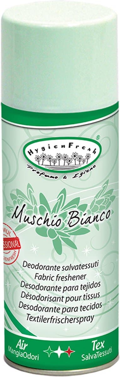 Muschio Bianco textielspray HygienFresh 400 ml — afbeelding 1