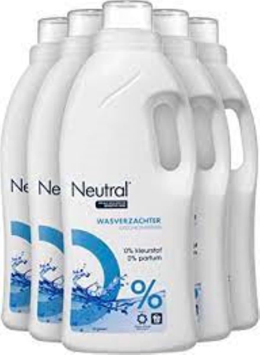 Neutral 0% Parfumvrij Vloeibaar Wasverzachter - 5 x 27 wasbeurten - Voordeelverpakking — afbeelding 1