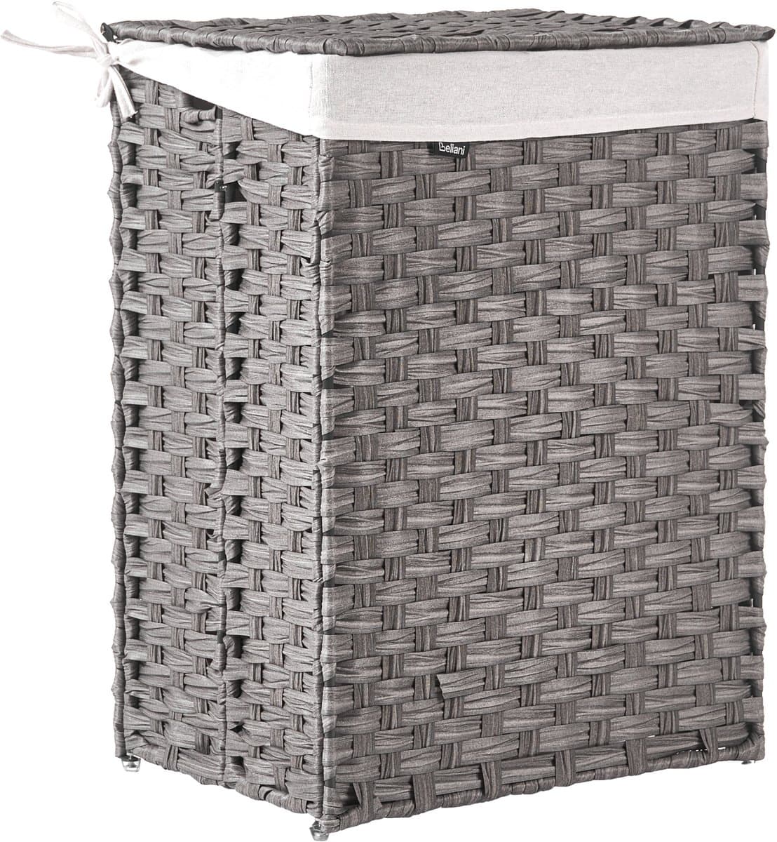 BELIANI MUCUBAJI - Wasmand - Grijs - 83 l - Polyester — afbeelding 1