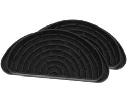 Lekbak Koelkast - Waterbak Druppelvanger - Voorkomt Morsen - Zelfnivellerend - 20.9 cm - Zwart
