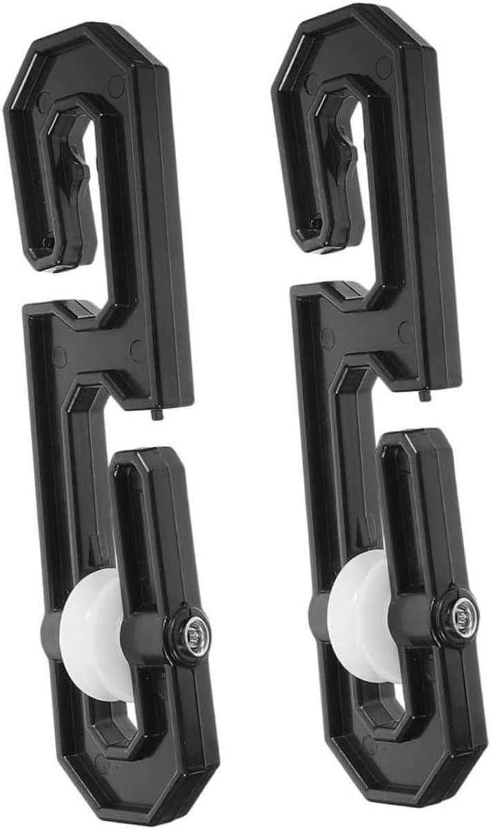 Waslijn Katrollen - Waslijn Spanners - Was Drogen - Voorkomt Uitslippen - 145 cm - Zwart — afbeelding 1