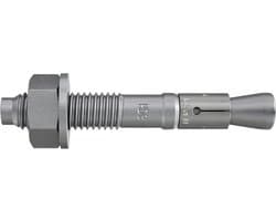 Boutanker Set - Metaal Ankers - Beton Bevestigen - Standaard Ankerdiepte - M10x196mm - Verzinkt
