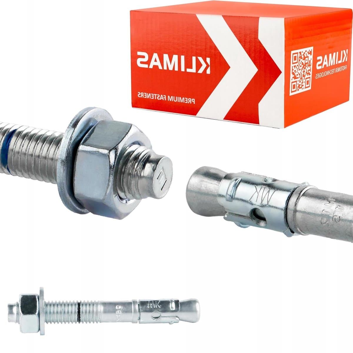 Zwaar belasting ankers - Boutankers Keilankers - Robuuste verankering - ETA goedgekeurd - M12 x 165 mm - Verzinkt — afbeelding 1