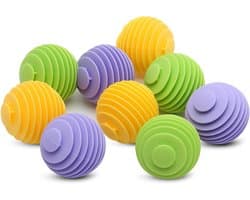 Herbruikbare Wasballen voor Wasmachine - 9 Stuks - Droogballen van Rubber en Siliconen - Verminder Kreukels en Plakproblemen, Verzorgt en Verzacht Textiel