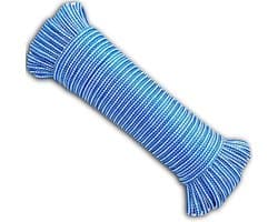 Waslijn - Kledinglijn Buiten - Kleding Drogen - Vochtbestendig Polypropyleen - 4 mm x 20 m - Blauw