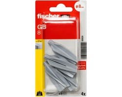 Betonpluggen - Gasbeton ankers - Bevestigen in muur - Duitse goedkeuring - 4 stuks - Nylon