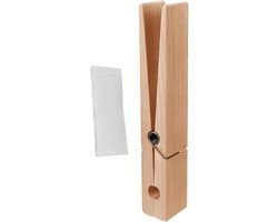 Houten Wasknijpers - Handdoekhouder Clips - Ruimte Organiseren - Slijtvast Hout - 30 cm Lengte - Houtkleur