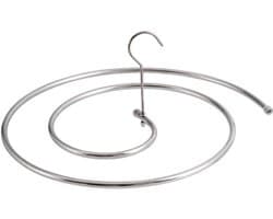 Spiraal droogrek, roestvrij staal spiraal droogmontage wasserij, Quilt deken hanger, ruimtebesparende metalen hangers voor beddengoed matrassen bank deksels capes voor binnen- en - 12mm buitengebruik (wit)
