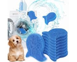 Wasbollen - Herbruikbare pluisverwijderaars voor wasmachines - 6 stuk(s) - Klitvrij - Verwijdert effectief dierenhaar, vacht en huidschilfers - Zacht voor kleding en wasmachine - Blauw — afbeelding 1