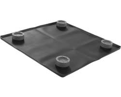 Lekbak met Opstaande Rand - Apparaat Mat - Voorkom Waterschade - Voedselveilige Siliconen - 35 x 22 cm - Grijs