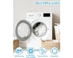 Haarverzamelaar voor Wasmachine, 4 stuks, 6 cm diameter, Herbruikbare Anti-haarbal, voor Wasmachine, Haren Reinigen, Verminderen van Klitten, Verwijderen van Huisdierharen