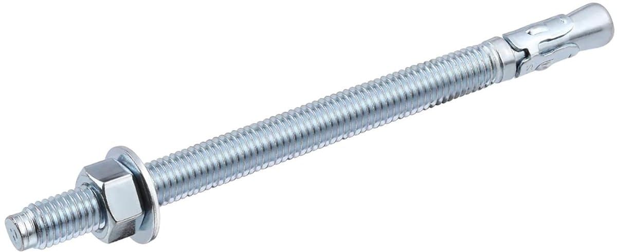 Wigankers Beton - Verzinkte Bevestiging - Zware Constructies Bevestigen - Voor Zware Belasting - 3/8" x 5" 20 Stuks - Verzinkt — afbeelding 1
