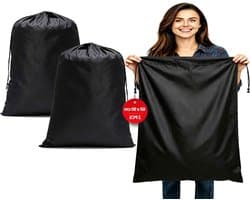 Grote Reistas voor Wasgoed, 2-Delige Set, 60 x 90 cm, Ideaal voor Vakanties, Waszakken, 120 Liter Capaciteit