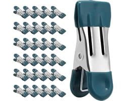 Kledingspelden Heavy Duty - Metalen Wasknijpers Chip Clips - Kleding Drogen Foto Ophangen - Roestvrij Staal Rubber Coating