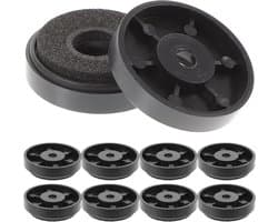 Isolatie Pads - Trillingsdempers Geluidsapparatuur - Audio-apparatuur Stabiliseren - Zelfklevend ABS en EVA - 2.7x2.8x0.8cm - Zwart