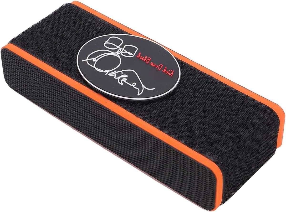 Basdrum Anker - Kick Block - Stabiliteit Optredens - Antislip Grip - 25 cm - Oranje — afbeelding 1