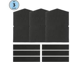 Bramokava 3x Filter set geschikt voor Miele Droger 6057930 + 9688381 - Spons Foam Schuimfilter — afbeelding 1