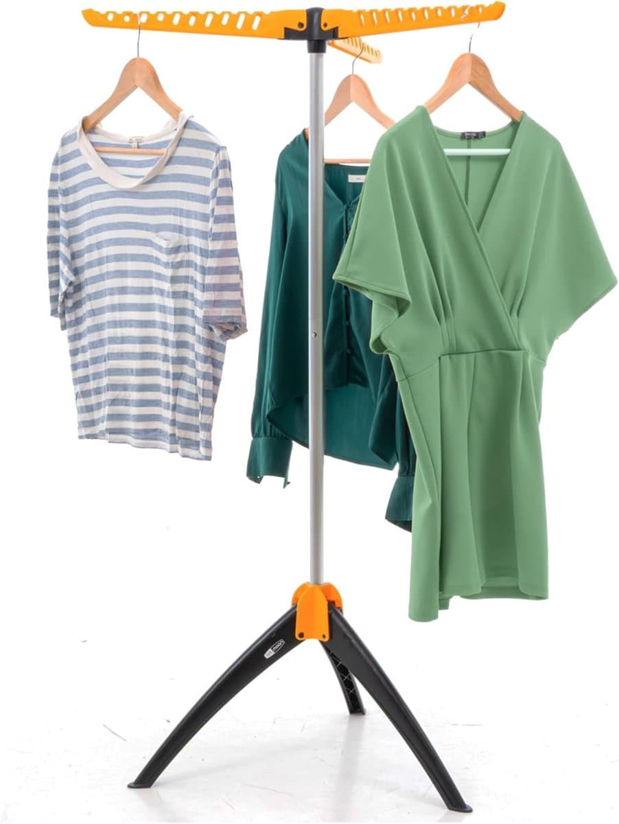Stevig Inklapbaar Droogrek - Kleding Droogrek - Geschikt voor Thuisgebruik - 1 stuk - Wit - Metaal — afbeelding 1