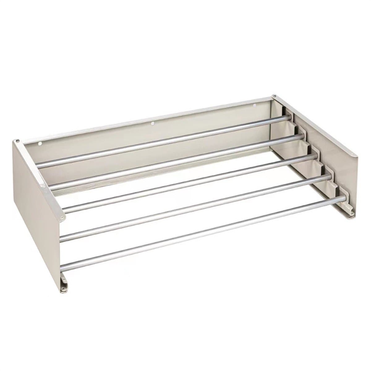 Geschikt voor Wandgemonteerde wasdroger, Wandgemonteerde wasdroger, Wasdroger, Wandgemonteerd, Opvouwbare wasdroger voor binnen- of buitengebruik, 60 x 30 cm, Wit — afbeelding 1
