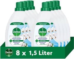 Dettol Antibacterieel Was Toevoeging Hygiëne Fresh – 1,5 L - 8 Stuks - Voordeelverpakking