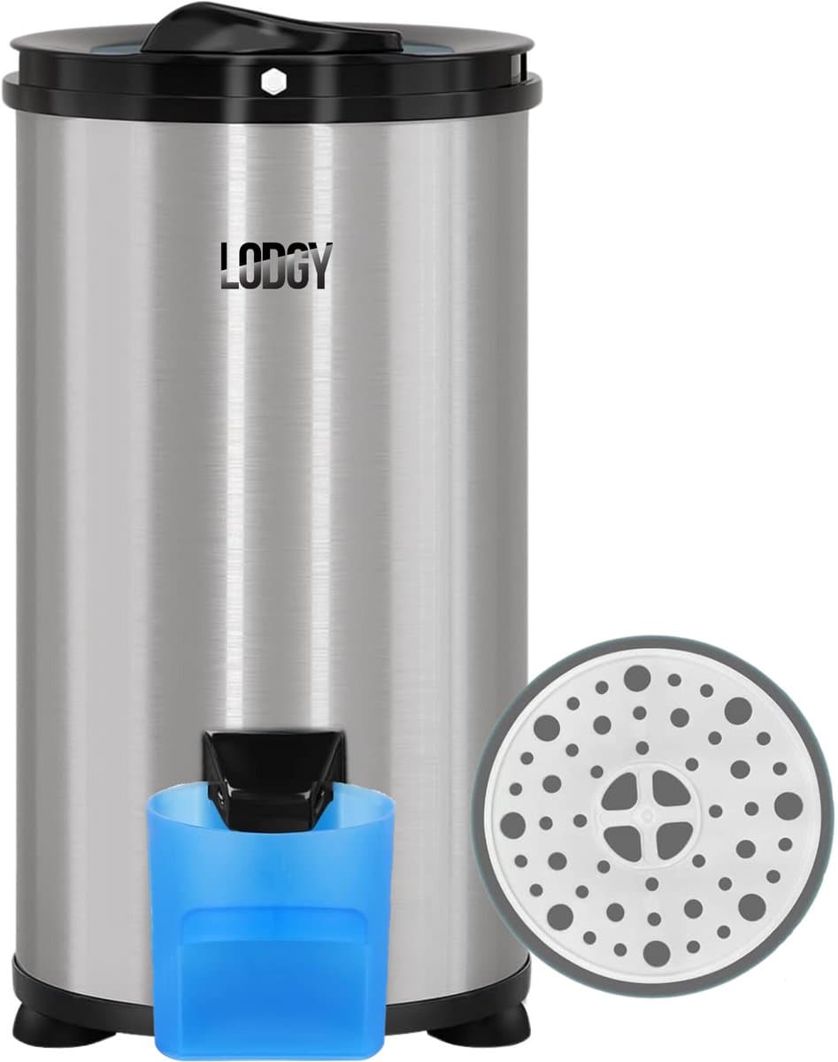 Lodgy® - Centrifuge - Droogzwierder - Centrifuge voor Wasgoed - Mini Wasdroger - RVS — afbeelding 1