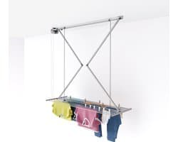 Foxydry Mini 152 cm plafond droogrek - handbediend - 11,5 m drooglengte - grijs