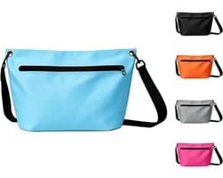 Tas voor buiten, 6 l, lichte droogtas met verstelbare schouderriem, geschikt voor kamperen, wandelen, strand, kajakken, zwemmen, Blauw, Waterdichte tas