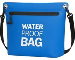 Tas, lichte Dry Bag waterdichte zak voor outdoor, camping, wandelen, strand, kajakken, zwemmen, blauw, 6 Liter